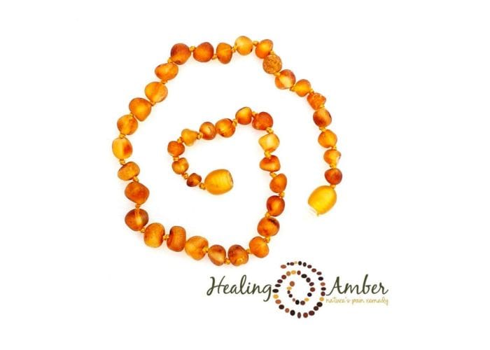 Healing Amber amber anklet Raw Caramel 11" - Healing Amber Baltic Amber Necklace Healing Amber Baltic Amber Necklace - Raw Caramel