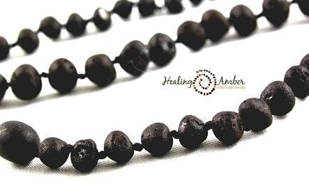 Healing Amber amber anklet Raw Molasses 11" - Healing Amber Baltic Amber Necklace Healing Amber Baltic Amber Necklace - Raw Molasses