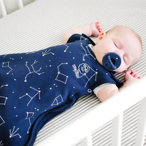 Woolino 4 Season Ultimate Merino Wool Baby Sleep Bag - Night Sky Lifestyle 1