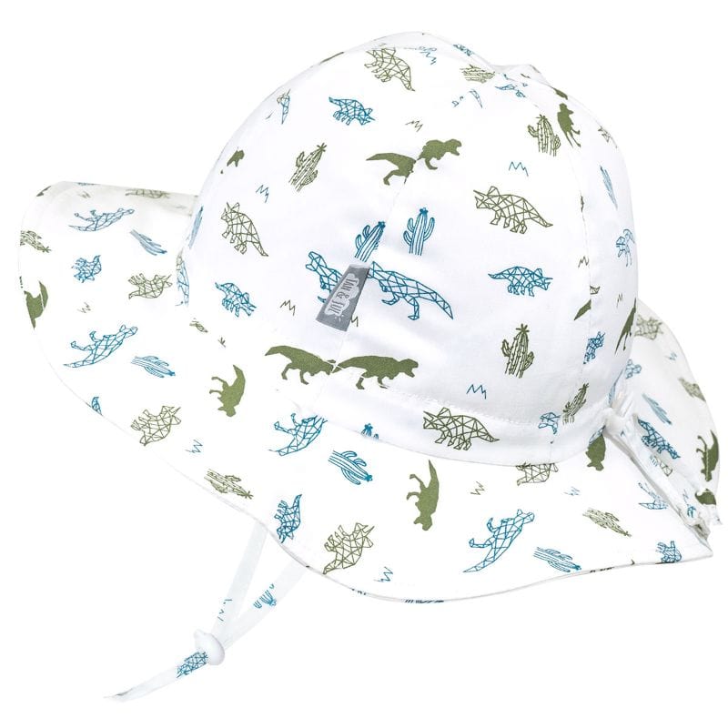 Jan & Jul hat Small Jan & Jul Gro-With-Me Sun Hat - Geo Dino