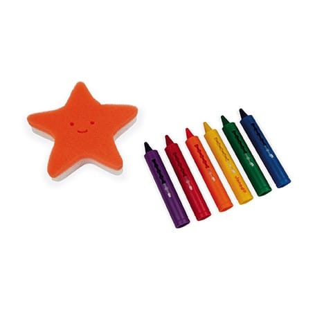 Janod bath toy Janod Colouring in the Bath - Bath Crayons