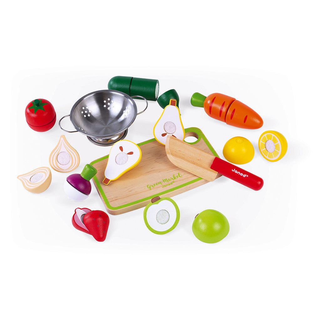 Janod toy Janod Green Market Fruits & Vegetable Maxi Set