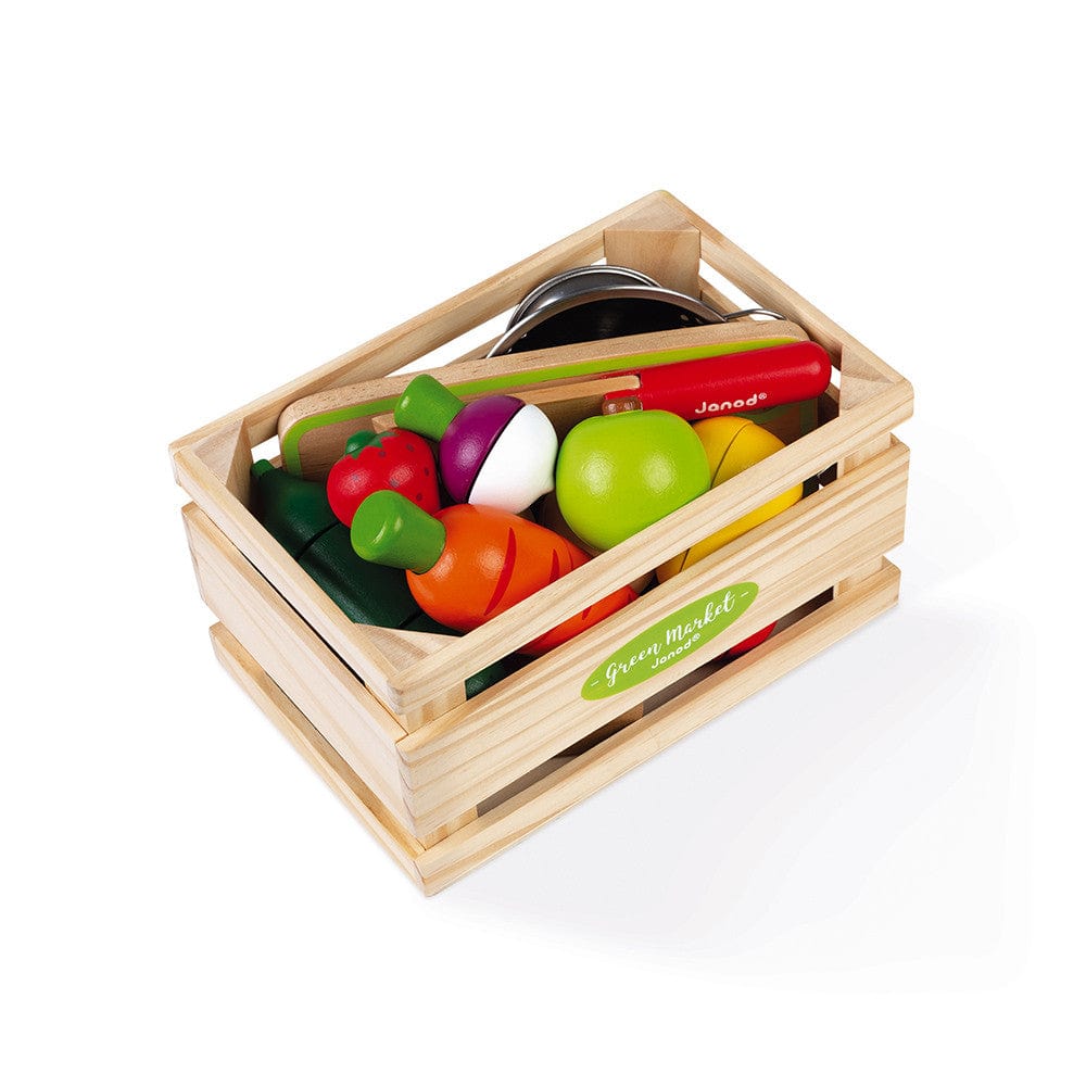 Janod toy Janod Green Market Fruits & Vegetable Maxi Set