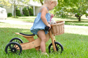 Kinderfeets balance bike Kinderfeets Tiny Tot 2-in-1 Tricycle/Balance Bike - Bamboo