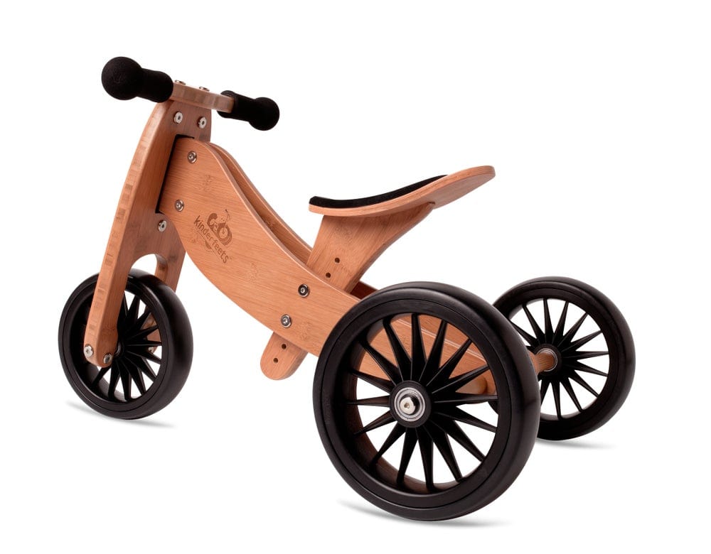 Kinderfeets balance bike Kinderfeets Tiny Tot PLUS Tricycle/Balance Bike - Bamboo