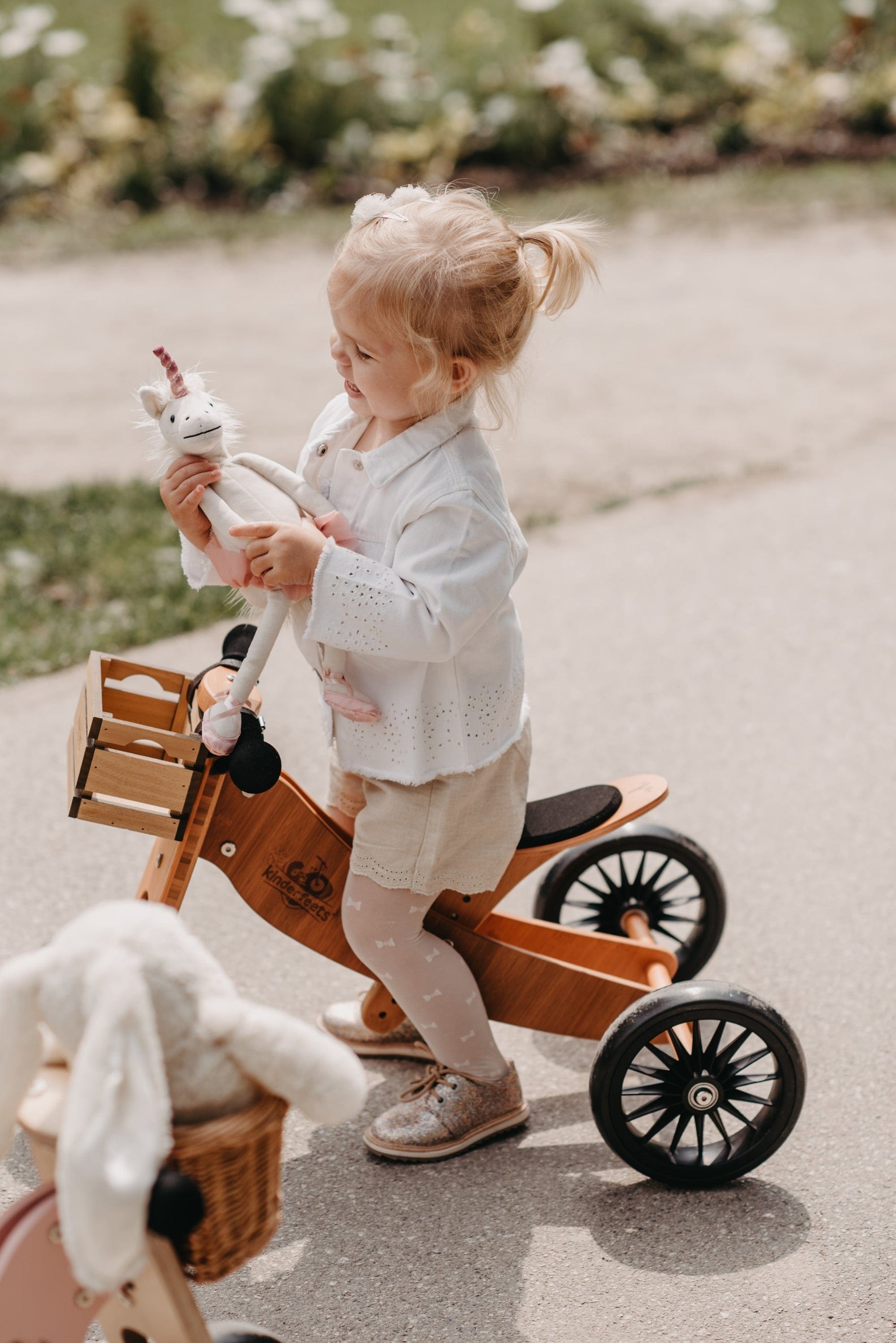 Kinderfeets balance bike Kinderfeets Tiny Tot PLUS Tricycle/Balance Bike - Bamboo