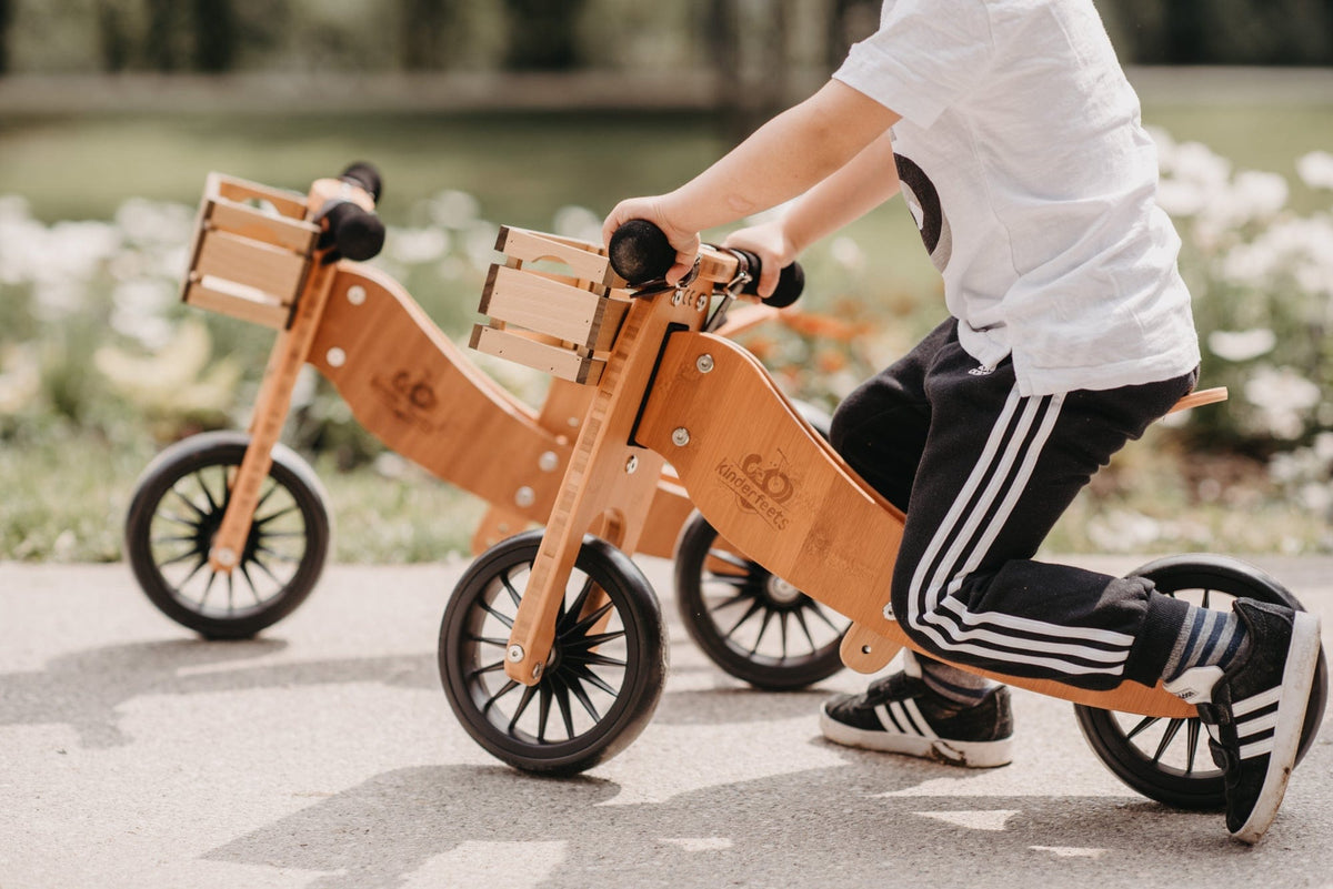 Kinderfeets balance bike Kinderfeets Tiny Tot PLUS Tricycle/Balance Bike - Bamboo