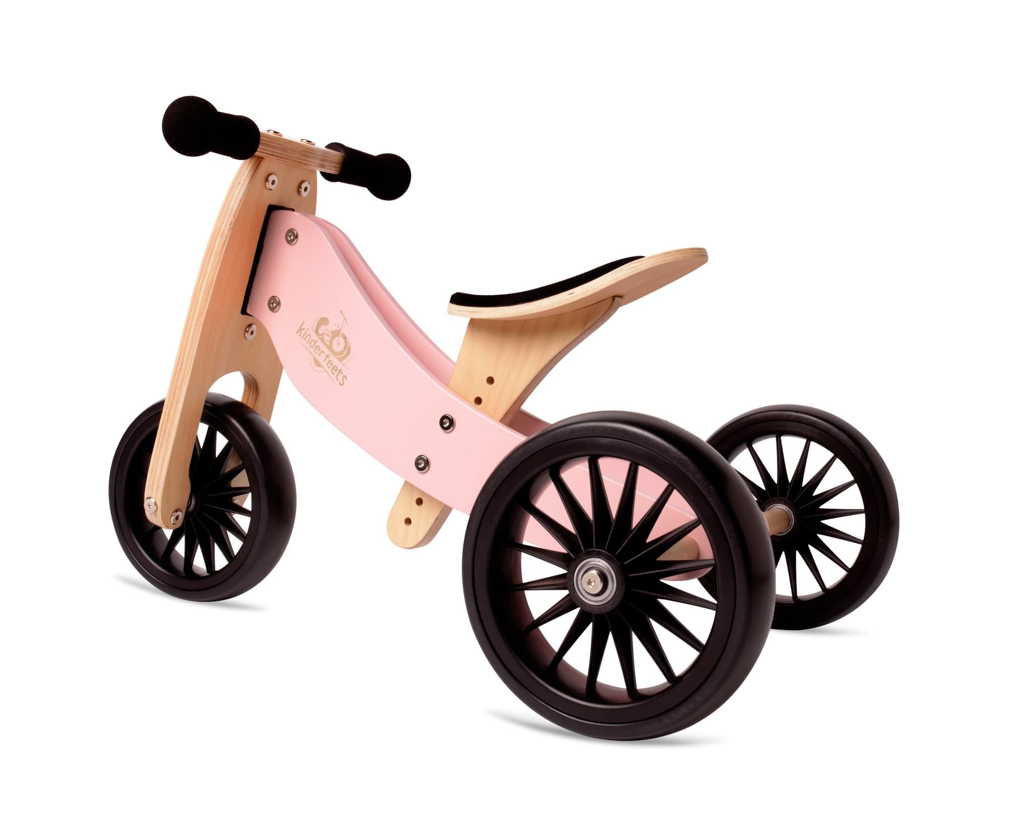 Kinderfeets balance bike Kinderfeets Tiny Tot PLUS Tricycle/Balance Bike - Rose