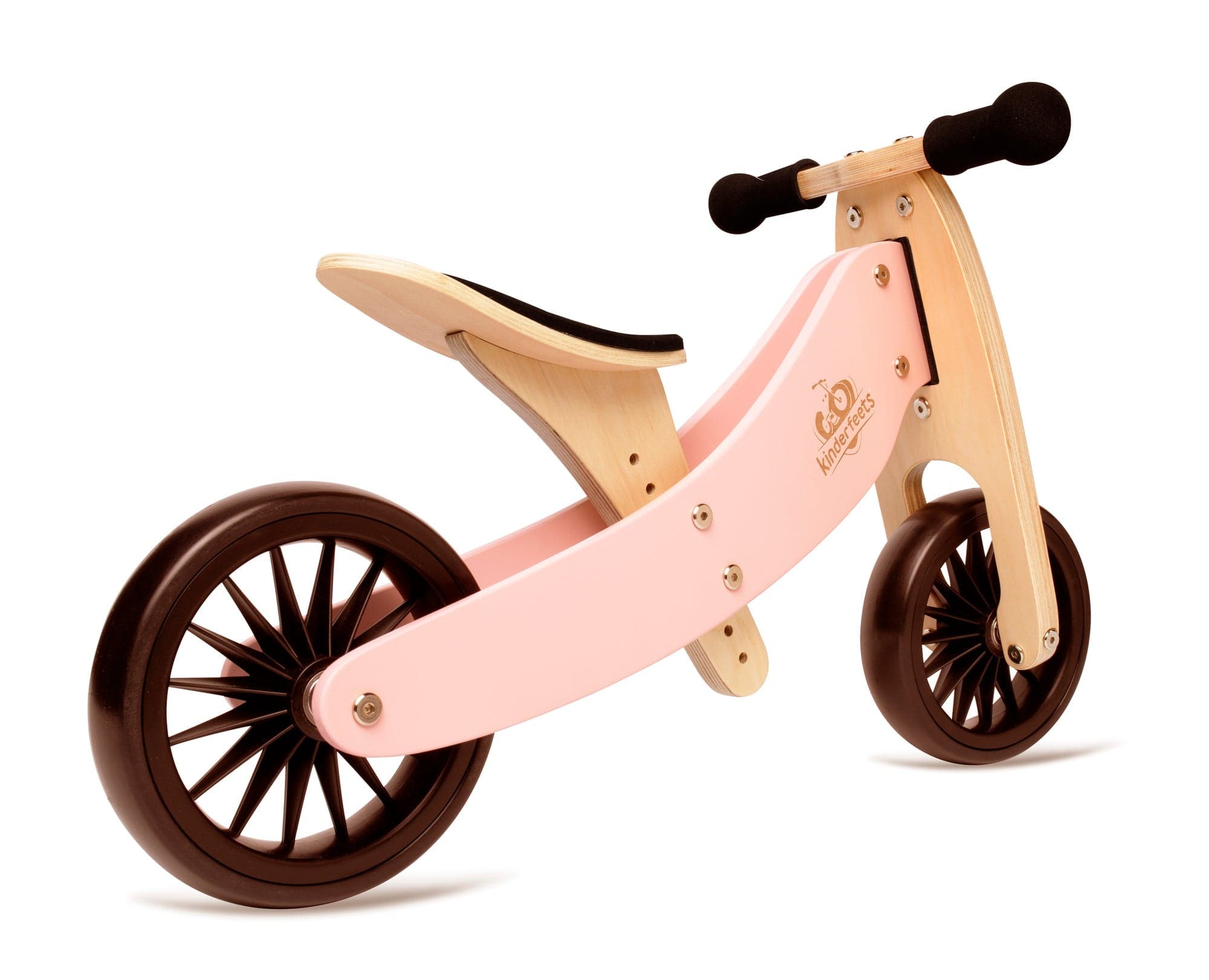 Kinderfeets balance bike Kinderfeets Tiny Tot PLUS Tricycle/Balance Bike - Rose