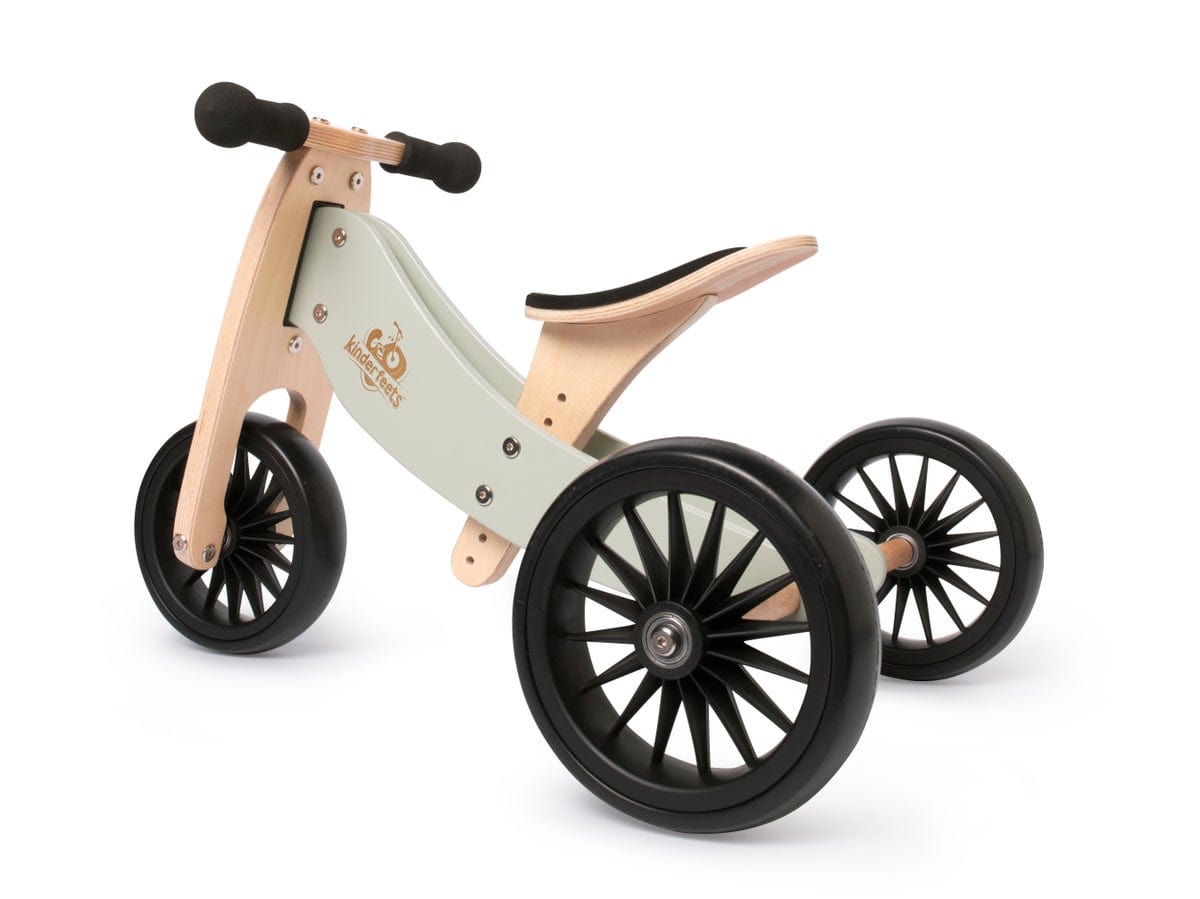 Kinderfeets balance bike Kinderfeets Tiny Tot PLUS Tricycle/Balance Bike - Silver Sage