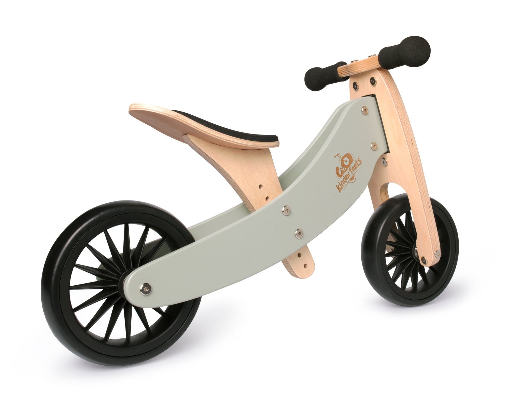 Kinderfeets balance bike Kinderfeets Tiny Tot PLUS Tricycle/Balance Bike - Silver Sage