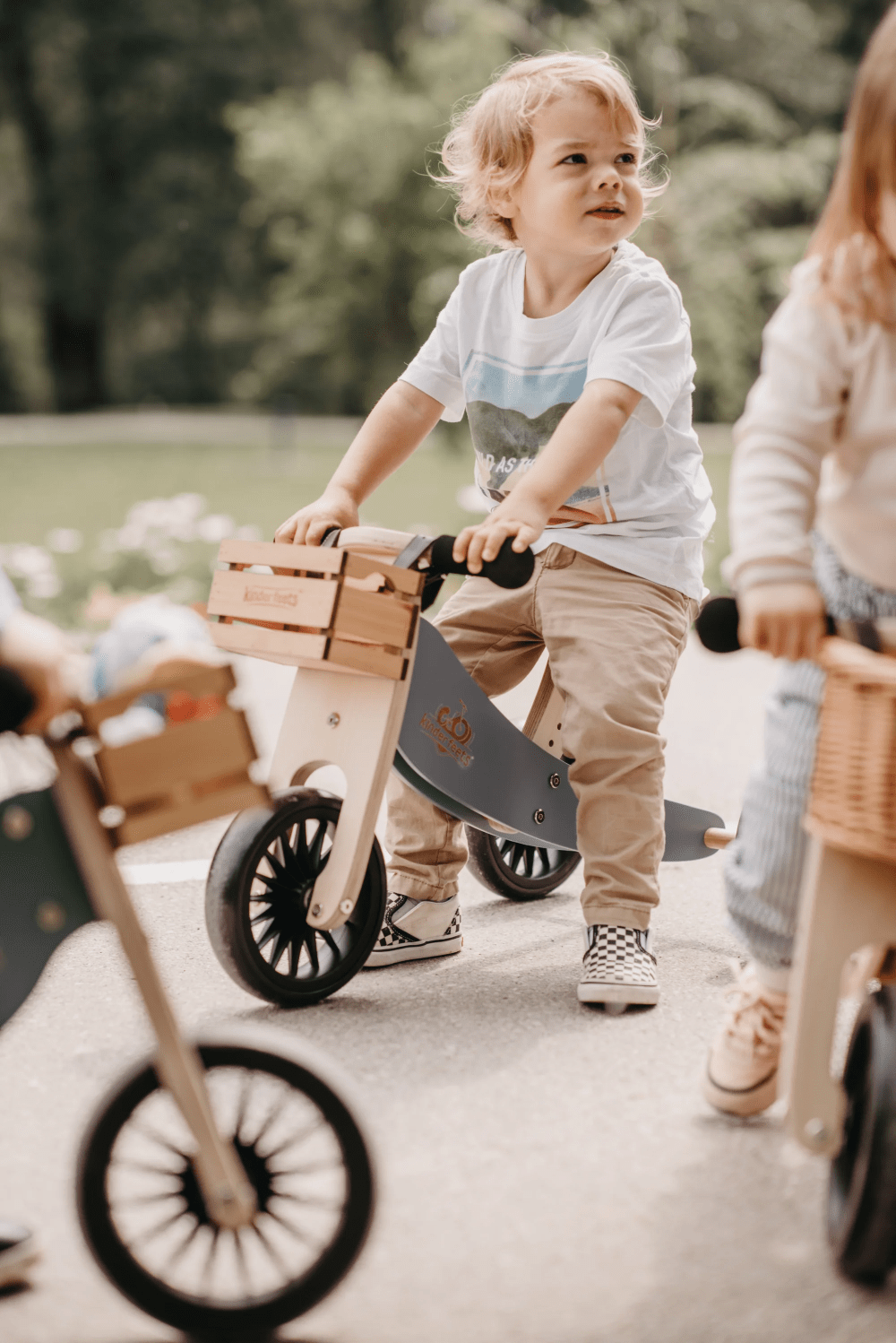 Kinderfeets balance bike Kinderfeets Tiny Tot PLUS Tricycle/Balance Bike - Slate