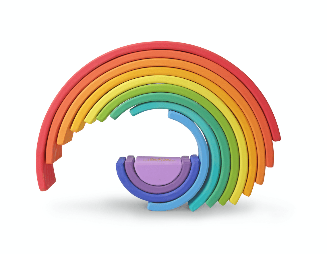 Kinderfeets play arches Kinderfeets Wooden Rainbow Arches