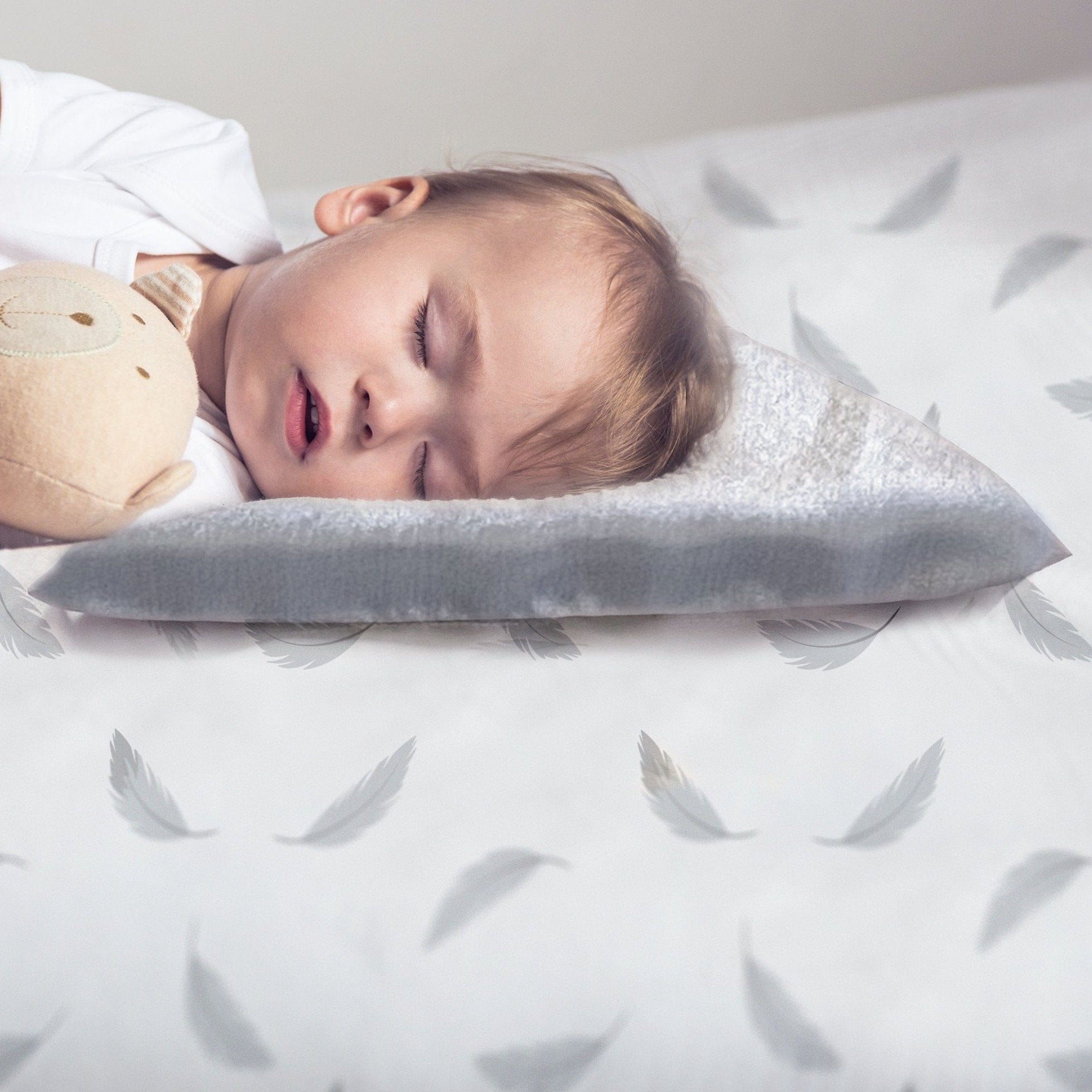 Kushies toddler pillow Kushies Satin Toddler Pillowcase - Grey