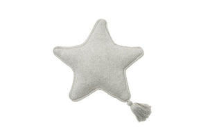 Lorena Canals washable pillow Lorena Canals Washable Knitted Twinkle Star Cushion - Grey Melange