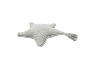 Lorena Canals washable pillow Lorena Canals Washable Knitted Twinkle Star Cushion - Grey Melange