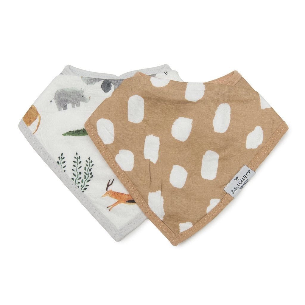 Loulou Lollipop bandana bib Loulou Lollipop Bandana Bib Set - Safari Jungle