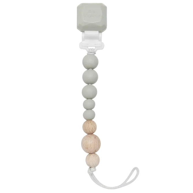 Loulou Lollipop pacifier clip Loulou Lollipop Colour Pop Pacifier Clip - Cool Gray