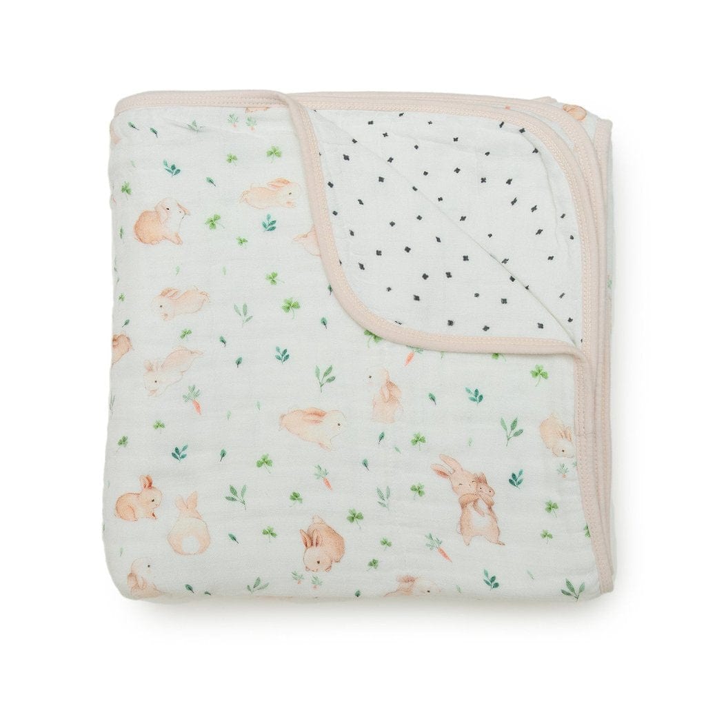 Loulou Lollipop quilt Loulou Lollipop Luxe Muslin Quilt Blanket - Bunny Meadow