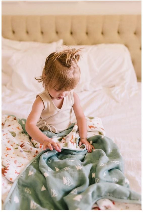 Loulou Lollipop quilt Loulou Lollipop Luxe Muslin Quilt Blanket - Forest Friends