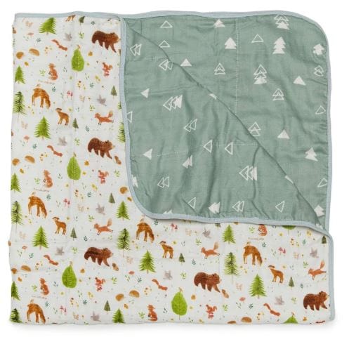 Loulou Lollipop quilt Loulou Lollipop Luxe Muslin Quilt Blanket - Forest Friends
