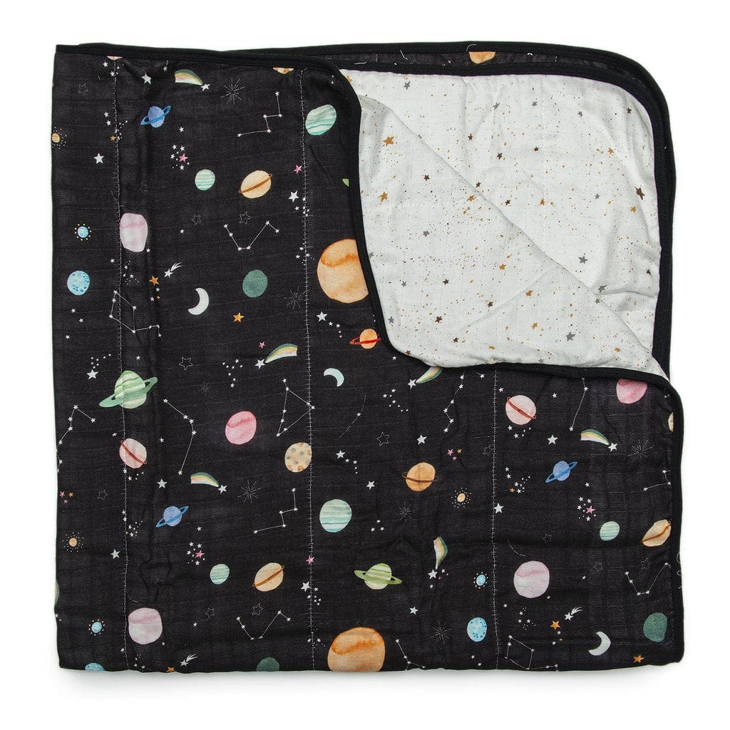Loulou Lollipop quilt Loulou Lollipop Luxe Muslin Quilt Blanket - Planets