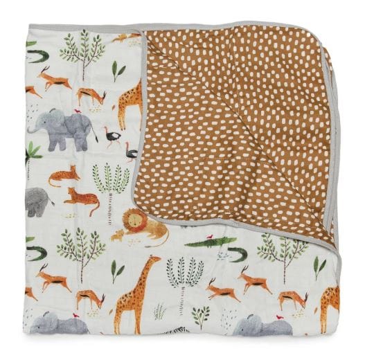 Loulou Lollipop quilt Loulou Lollipop Luxe Muslin Quilt Blanket - Safari Jungle