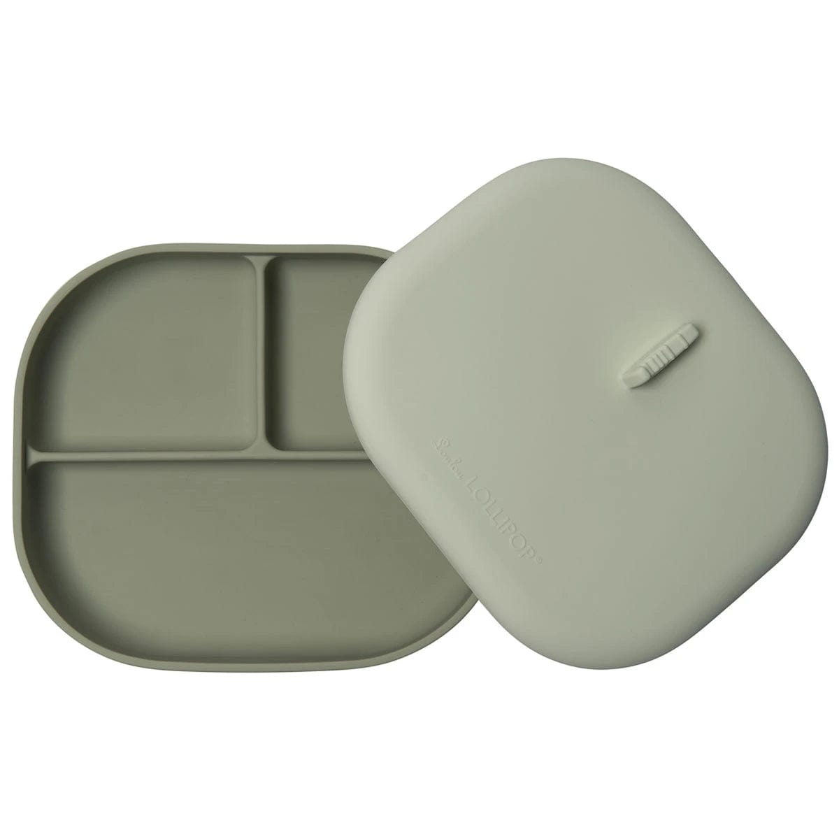 Loulou Lollipop Loulou Lollipop Silicone Divided Plate with Lid