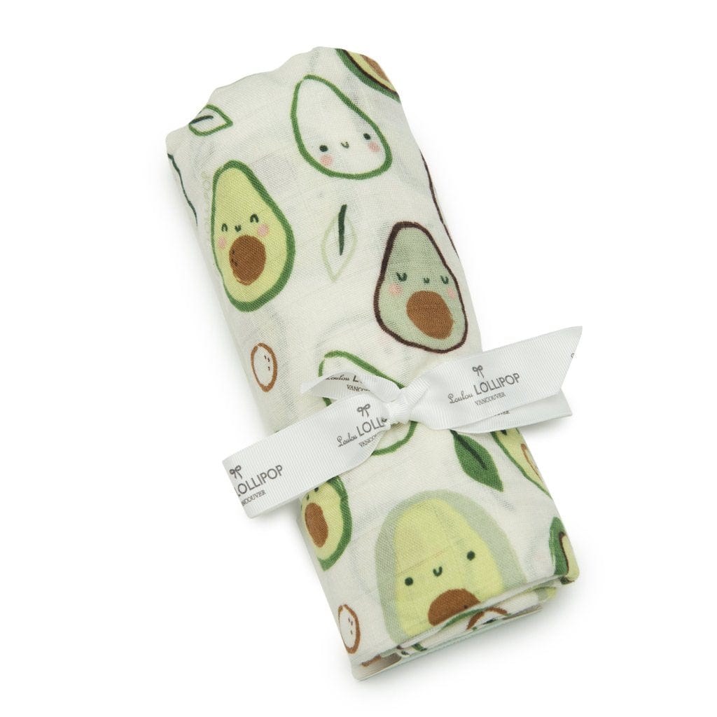 Loulou Lollipop swaddle Loulou Lollipop Luxe Muslin Swaddle - Avocado