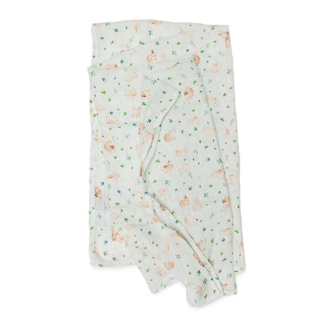 Loulou Lollipop swaddle Loulou Lollipop Luxe Muslin Swaddle - Bunny Meadow