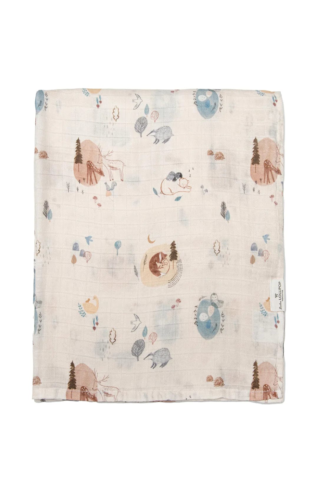 Loulou Lollipop swaddle Loulou Lollipop Luxe Muslin Swaddle - Cozy Forest
