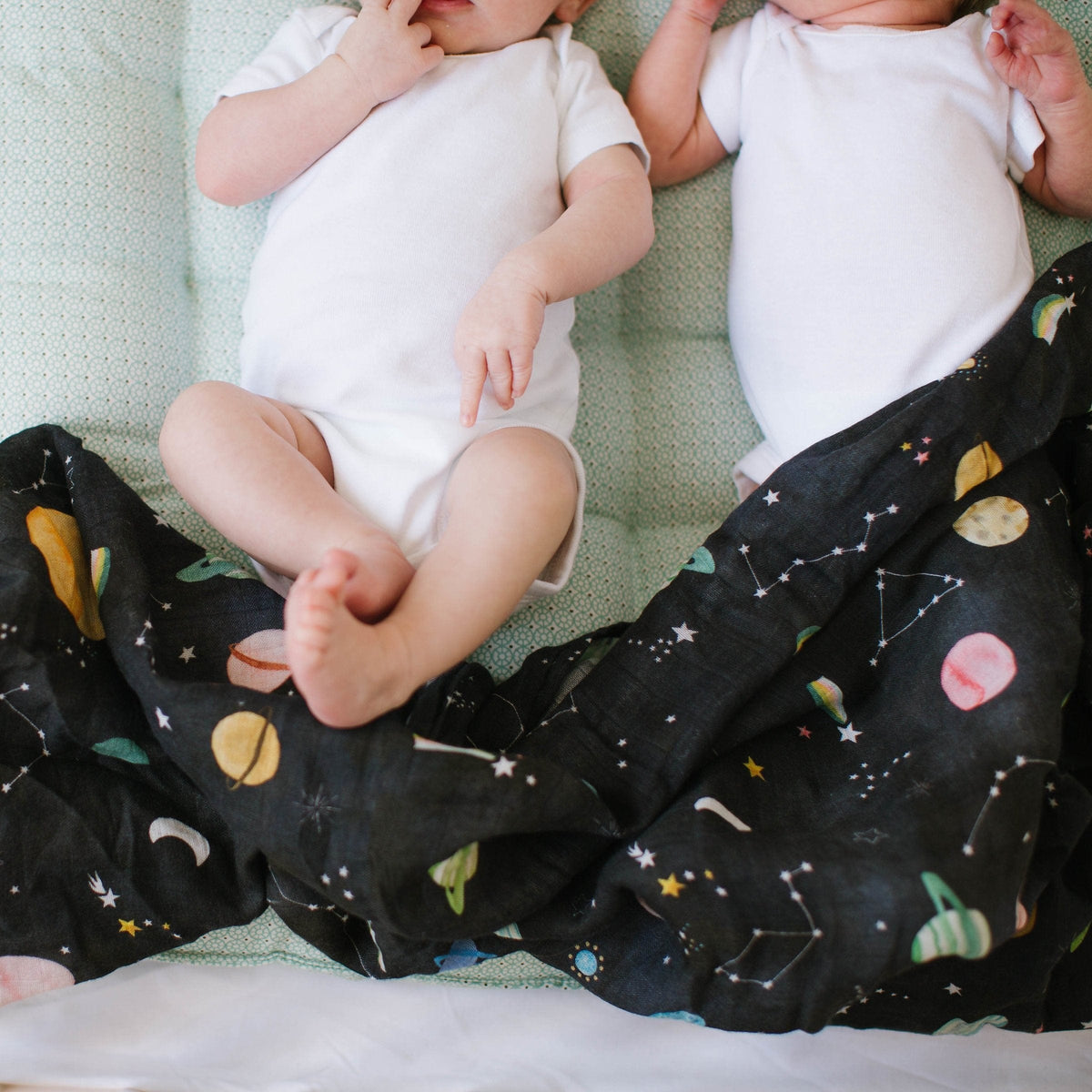 Loulou Lollipop swaddle Loulou Lollipop Luxe Muslin Swaddle - Planets