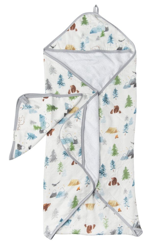 Loulou Lollipop towel set Loulou Lollipop Hooded Towel and Washcloth Set - Adventure Begins