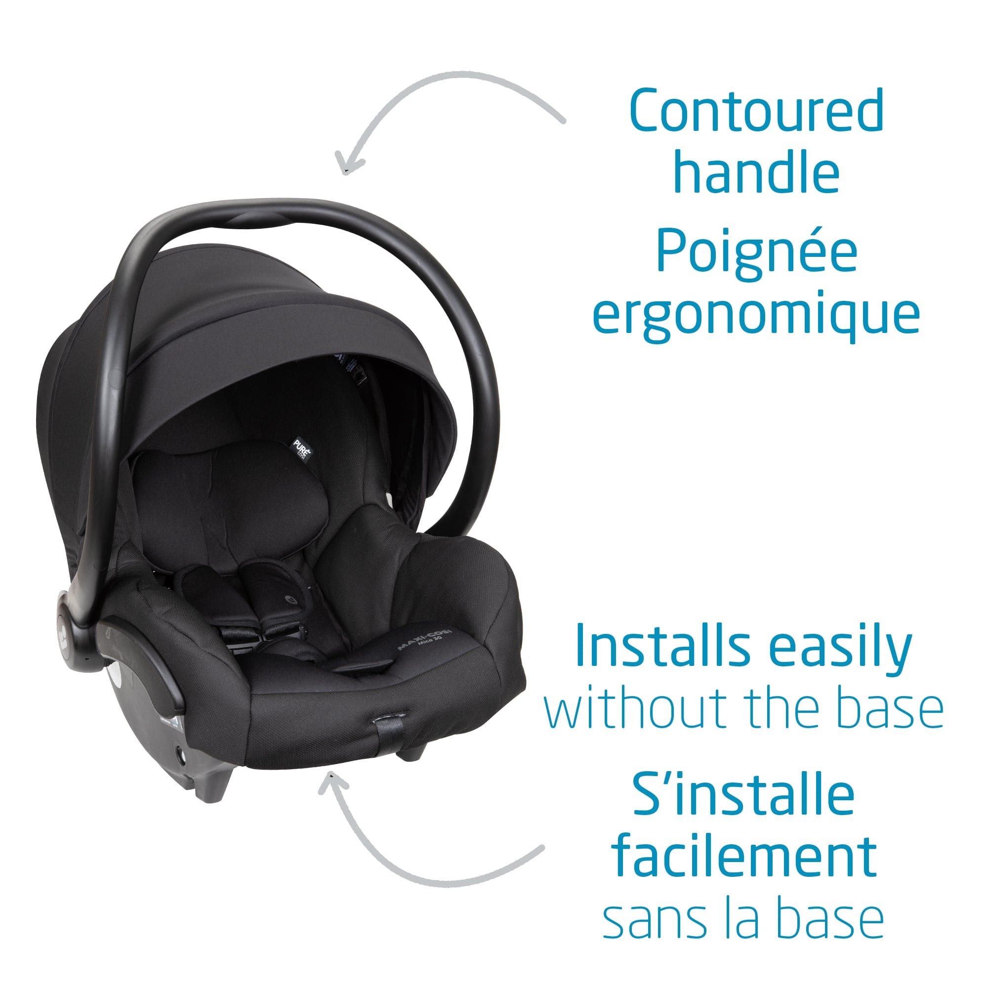 Maxi-Cosi infant car seat Maxi-Cosi Mico 30 Infant Car Seat - Midnight Black