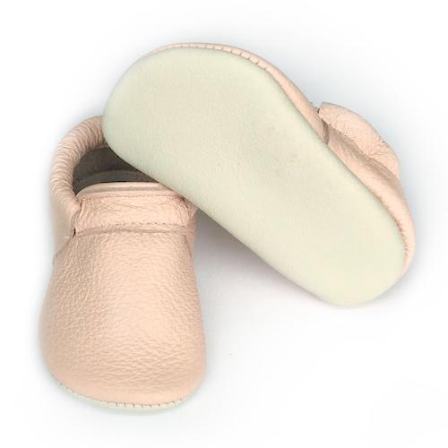 Mighty Mocs moccasins Size 0 (NB-3 M) Mighty Mocs Loafer Moccasins - Blush