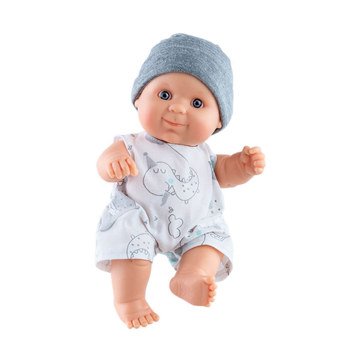 Minikane/Paola Reina doll clothes Dino Romper & Grey Hat Minikane/Paola Reina Peques Doll Clothing Set