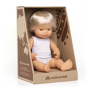 Miniland doll Miniland Doll Caucasian Blonde Boy (15"/38 cm)