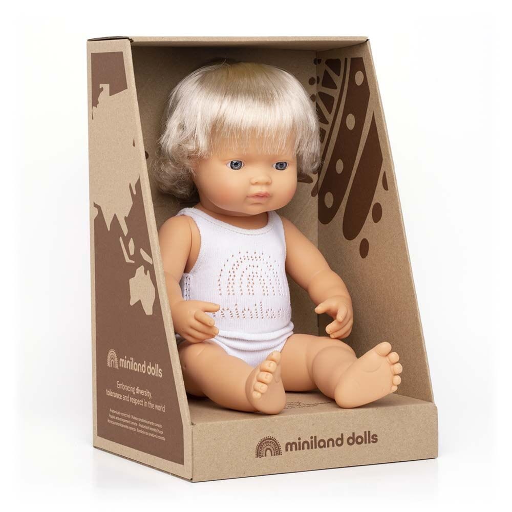 Miniland doll Miniland Doll Caucasian Blonde Girl (15"/38 cm)