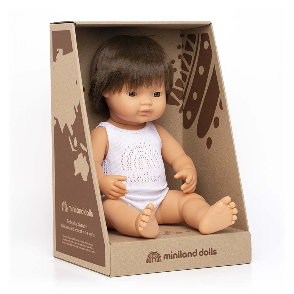 Miniland doll Miniland Doll Caucasian Brunette Boy (15"/38 cm)
