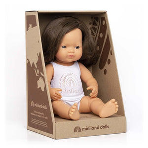 Miniland doll Miniland Doll Caucasian Brunette Girl (15"/38 cm)
