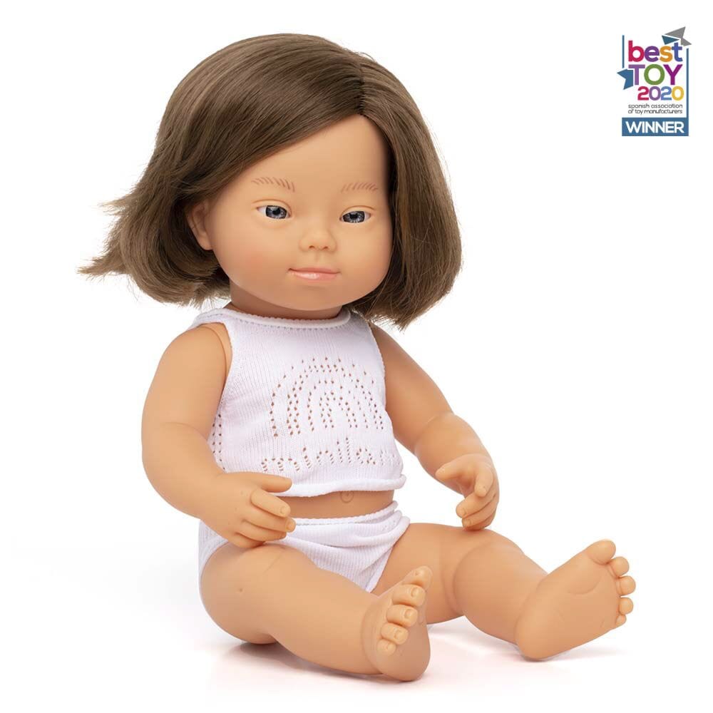 Miniland doll Miniland Doll Caucasian Girl with Down Syndrome (15"/38 cm)
