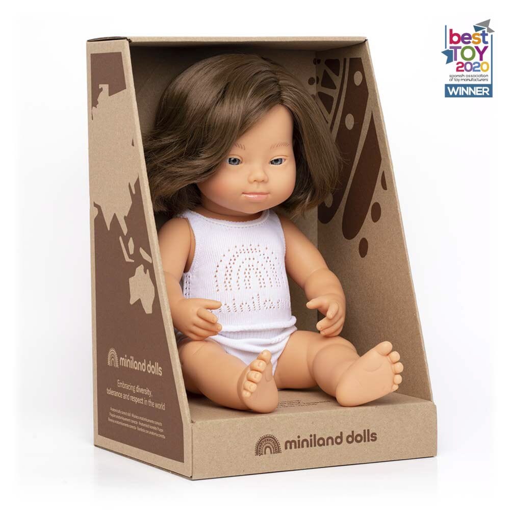 Miniland doll Miniland Doll Caucasian Girl with Down Syndrome (15"/38 cm)