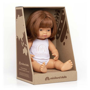 Miniland doll Miniland Doll Caucasian Redhead Girl (15"/38 cm)