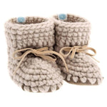 Beba Bean 0-6 M Beba Bean Sweater Moccs - Oatmeal