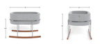 Monte Design bassinet Monte Design Rockwell Modern Bassinet - Dimensions