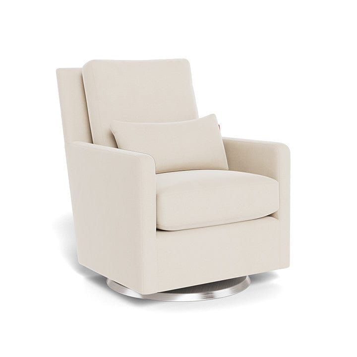 Monte Design nursing chair Beach Brushed Cotton-Linen / Stainless Steel Swivel (+$250) Monte Design Como Glider - Premium