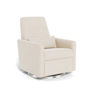 Monte Design nursing chair Beach Brushed Cotton-Linen / Stainless Steel Swivel (+$250) Monte Design Grano Glider Recliner - Premium