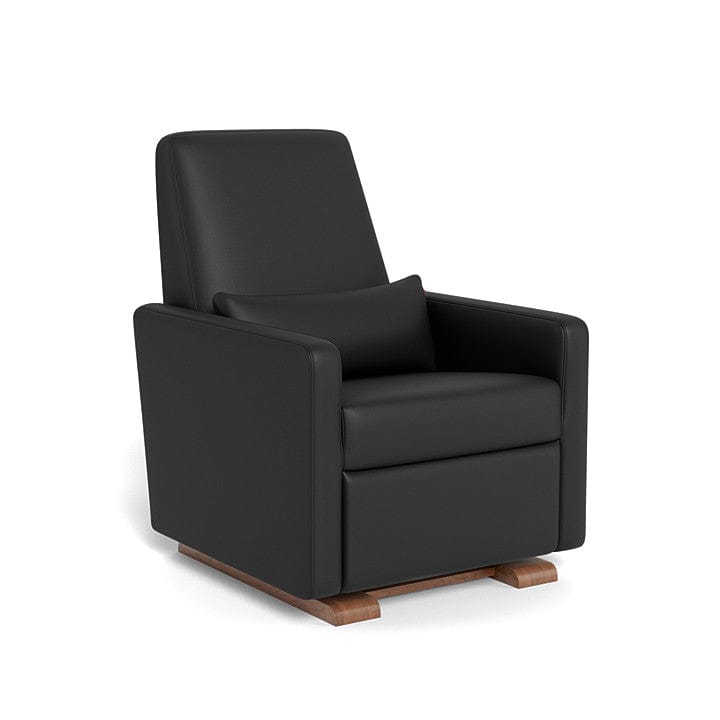 Monte Design nursing chair Black Enviroleather / Walnut (+$250) Monte Design Grano Glider Recliner - Premium