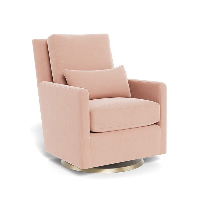 Monte Design nursing chair Blush Velvet / Gold Swivel (+$250) Monte Design Como Glider - Performance