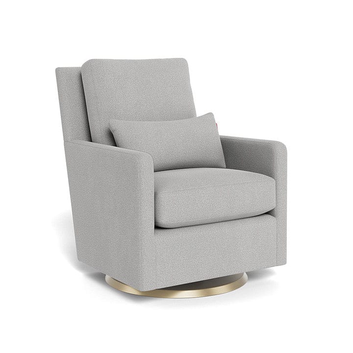 Monte Design nursing chair Cloud Grey Weave / Gold Swivel (+$250) Monte Design Como Glider - Performance